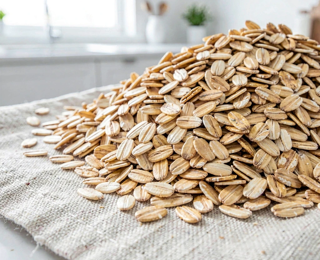 Organic pantry staples close-up